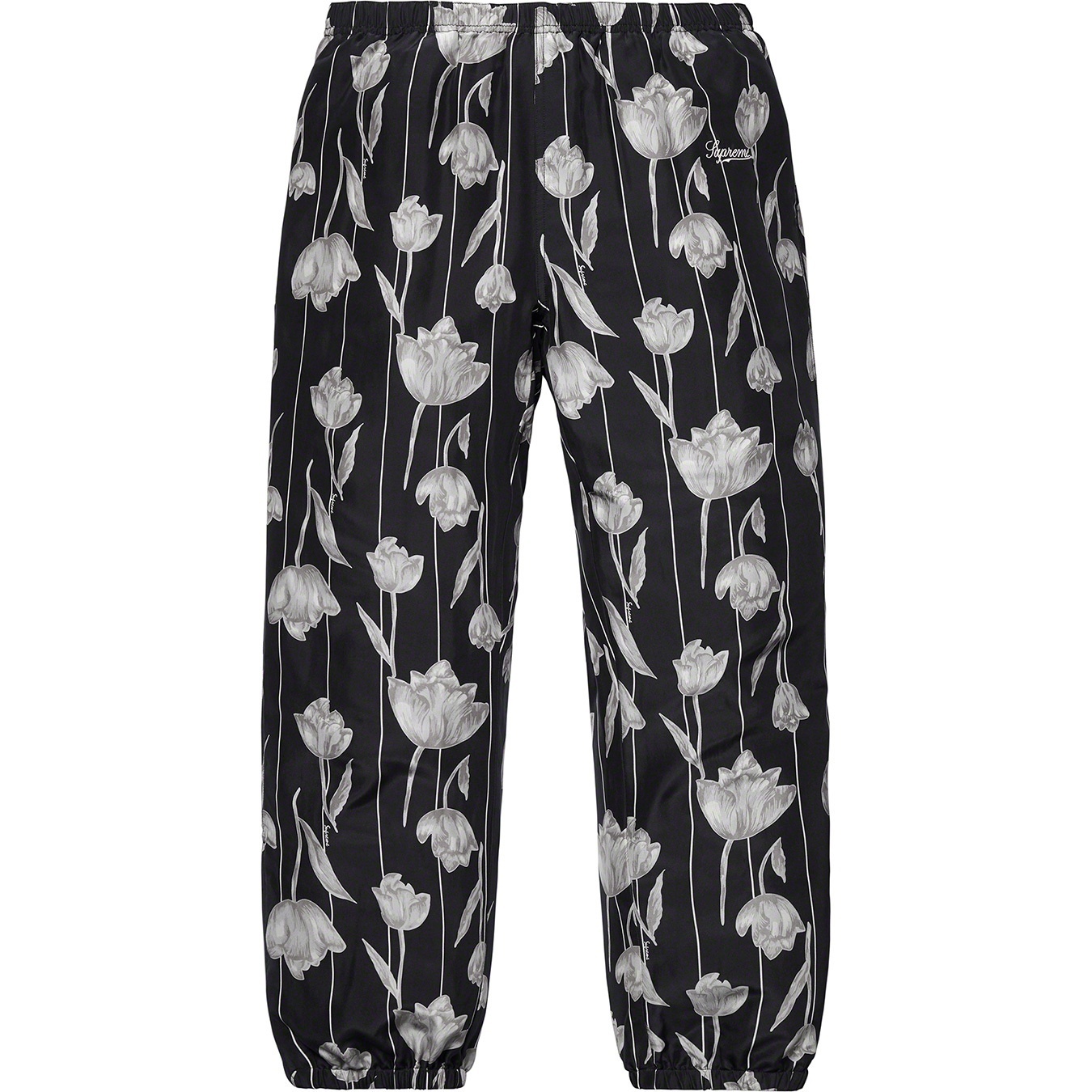 Floral Silk Track Pant view 4